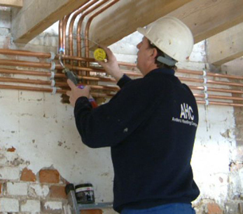 Installation du système de chauffage