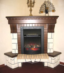 Cheminée d'angle