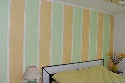peinture murale en deux couleurs
