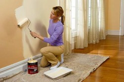 application de peinture au silicate
