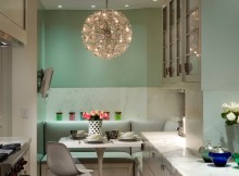 grand lustre pour une petite cuisine