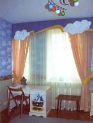 rideaux dans la pépinière