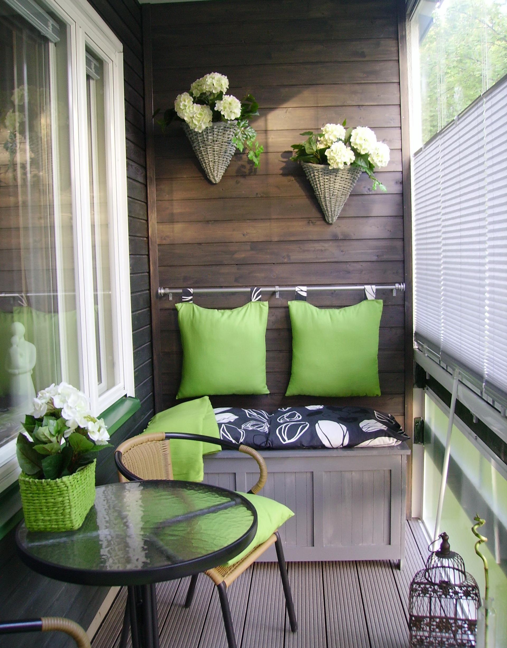 6 conseils de conception pour une petite loggia avec photo