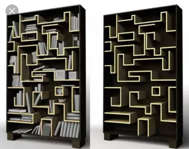 étagère labyrinthe