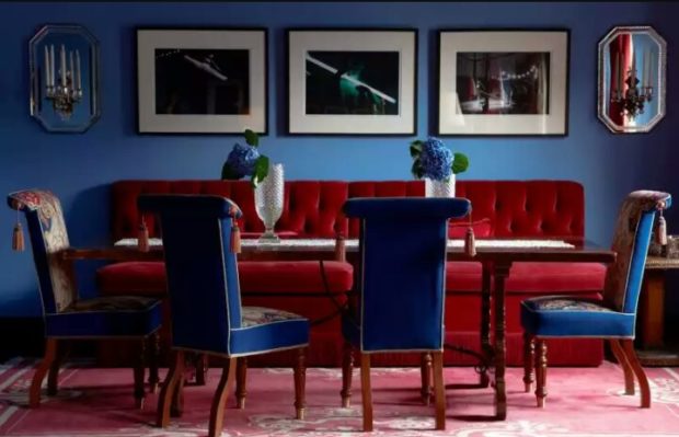 Bleu et rouge