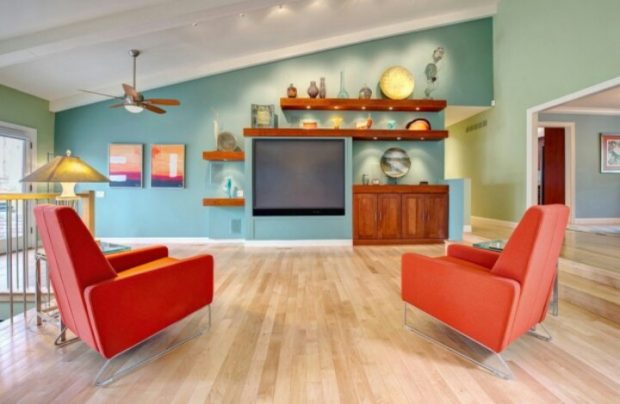 Corail et turquoise