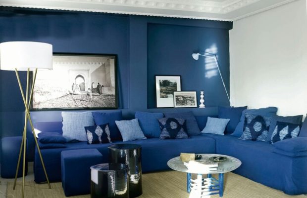 Mur bleu