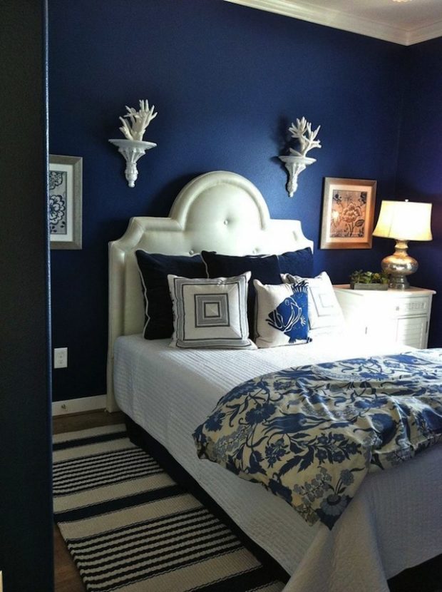 7 conseils pour utiliser le bleu à l'intérieur + photo