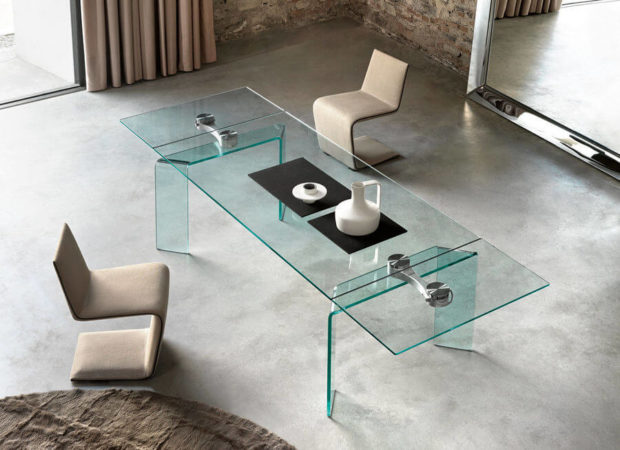 7 conseils pour choisir les tables coulissantes: forme, matériau, mécanisme de disposition