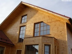 façade en imitation bois