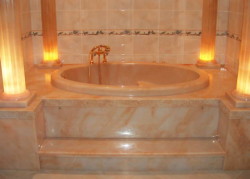 Baignoires en marbre coulé