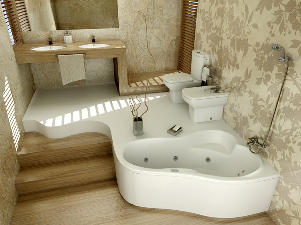 7 conseils pour décorer la salle de bain avec du papier peint: choix et collage