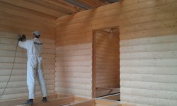peinture des murs en bois