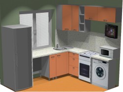 disposition des meubles dans la cuisine